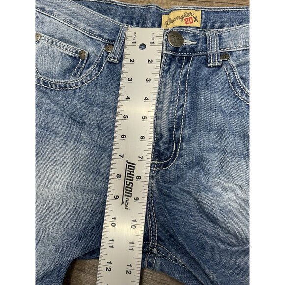Wrangler 20X Style 42 Vintage Boot Jeans Mens 33x36 (Fits 33x35) Blue Western - Picture 6 of 7